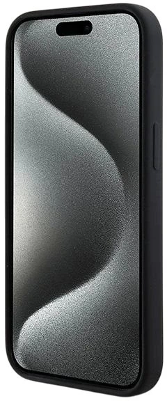 Панель DKNY Liquid Silicone White Printed Logo MagSafe для Apple iPhone 15 Plus / 14 Plus Black (3666339266653) - зображення 7