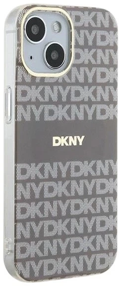 Etui DKNY IML Mono & Stripe MagSafe do Apple iPhone 15 / 14 / 13 Beige (3666339267957) - obraz 4
