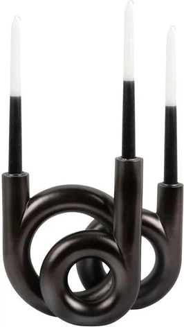 Підсвічник Present Time Rings для 3 свічок Антрацит (8714302752100) - зображення 3
