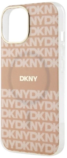 Etui DKNY IML Mono & Stripe MagSafe do Apple iPhone 15 / 14 / 13 Pink (3666339267674) - obraz 5