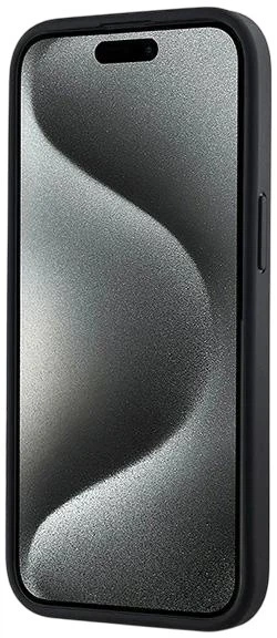 Etui DKNY Leather Checkered Mono Pattern MagSafe do Apple iPhone 15 / 14 / 13 Black (3666339259839) - obraz 7