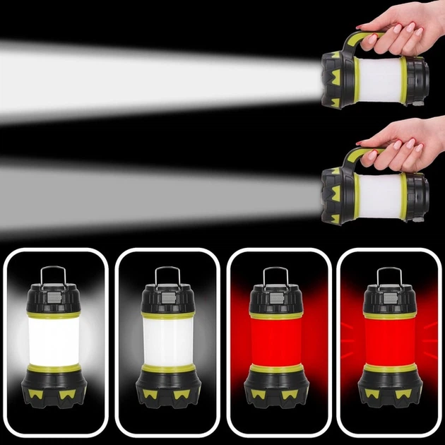 Ліхтар акумуляторний багатофункціональна Springos CS0125 з функцією powerbank (5907719479743) - зображення 19