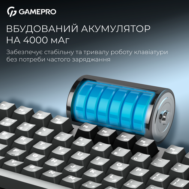 Клавиатура беспроводная GamePro Asgard Ragnar Keychron Super Red Switch Wireless/Bluetooth/USB Black (MK285BK) - Фото 14 Клавиатура беспроводная GamePro Asgard Ragnar Keychron Super Red Switch Wireless/Bluetooth/USB Black (MK285BK) - изображение 14