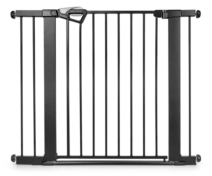 Захисна брамка Milly Mally Бар'єр для сходів з розширеннями Guardy 104 Black (5907090700788) - зображення 1