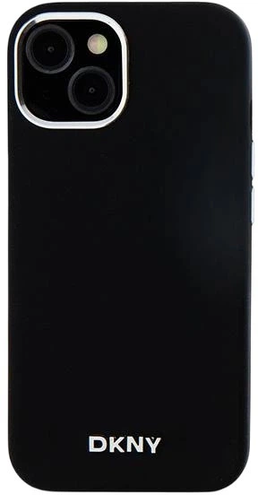 Панель DKNY Liquid Silicone Small Metal Logo MagSafe для Apple iPhone 15 / 14 / 13 Black (3666339265717) - зображення 3