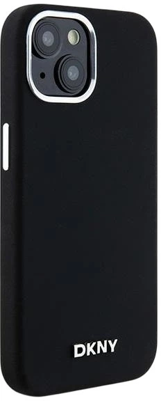 Панель DKNY Liquid Silicone Small Metal Logo MagSafe для Apple iPhone 15 / 14 / 13 Black (3666339265717) - зображення 4