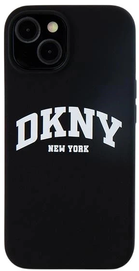 Панель DKNY Liquid Silicone White Printed Logo MagSafe для Apple iPhone 15 / 14 / 13 Black (3666339266691) - зображення 3