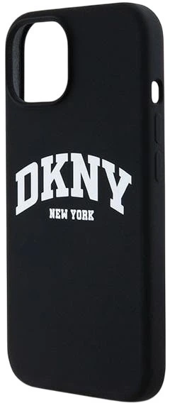 Панель DKNY Liquid Silicone White Printed Logo MagSafe для Apple iPhone 15 / 14 / 13 Black (3666339266691) - зображення 5