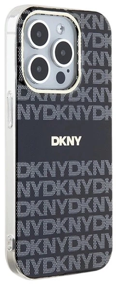 Etui DKNY IML Mono & Stripe MagSafe do Apple iPhone 15 Pro Max Black (3666339268121) - obraz 4