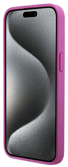 Etui DKNY Leather Monogram Pattern Metal Logo MagSafe do Apple iPhone 15 Pro Max Pink (3666339261962) - obraz 7