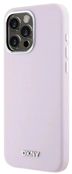 Etui DKNY Liquid Silicone Small Metal Logo MagSafe do Apple iPhone 15 Pro Max Pink (3666339265885) - obraz 2