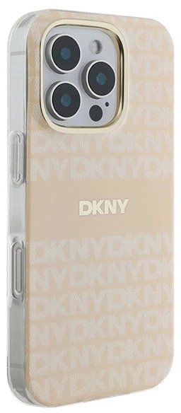 Etui DKNY Repeat Texture Pattern & Stripe MagSafe do Apple iPhone 16 Pro Pink (3666339335403) - obraz 4