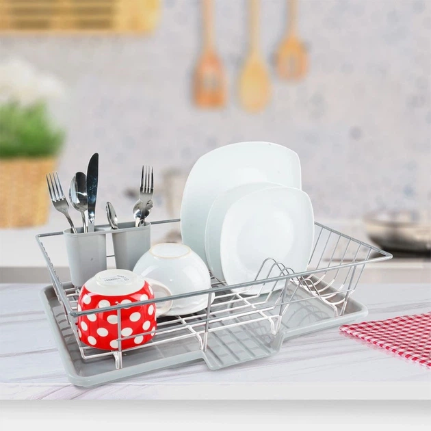 Suszarka do naczyń Orion Szara 46.5 x 31 x 13 cm (8592381122744) - obraz 2