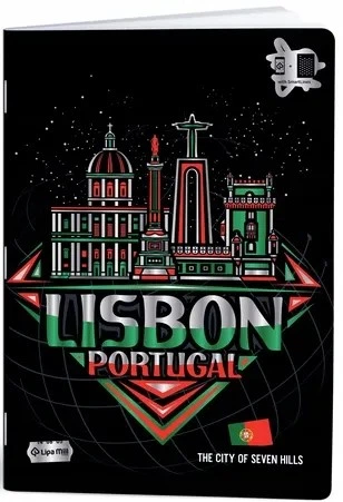 Набір зошитів GDD Cities A4 40 аркушів у клітинку чорні 10 шт (3858888490652) - зображення 2