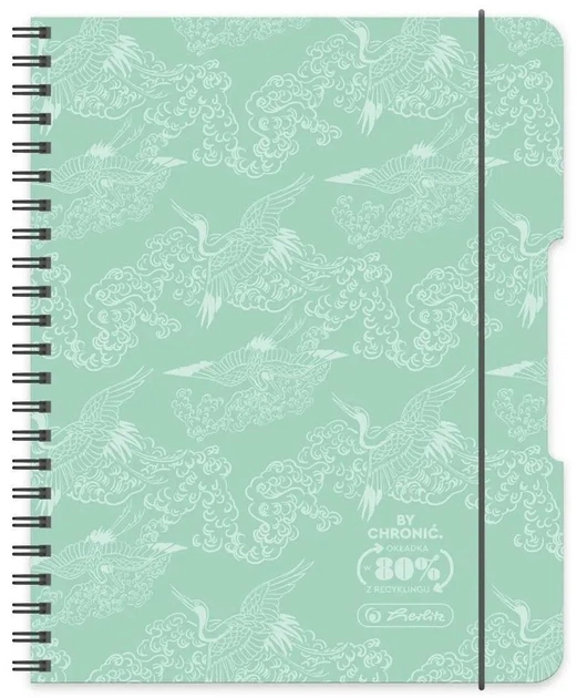 Набір спіральних блокнотів Herlitz Pastel A5 80 аркушів у клітинку на спіралі м’ятний 4 шт (5901389500462) - зображення 1