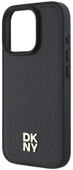 Etui DKNY Repeat Pattern Stack Logo MagSafe do Apple iPhone 16 Pro Black (3666339333645) - obraz 5
