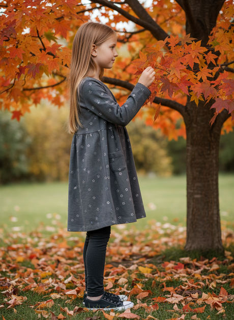 Сукня H&M 80 sm Сірий (HM-02762426-Dgray) - Фото 4 Сукня H&M 80 sm Сірий (HM-02762426-Dgray) - зображення 4