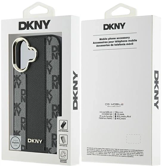 Etui DKNY Checkered Pattern Magsafe do Apple iPhone 16 Black (3666339333157) - obraz 8