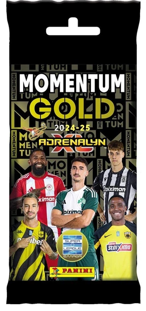 Zestaw kart kolekcjonerskich Panini Superleague 2024-2025 Adrenalyn Momentum Gold ekspozycja 10 pakietów (6 kart w pakiecie) PA.MG.SU.025 (8051708024616) - obraz 2