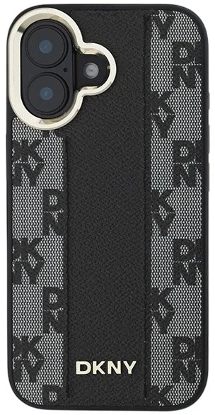 Etui DKNY Checkered Pattern Magsafe do Apple iPhone 16 Black (3666339333140) - obraz 3