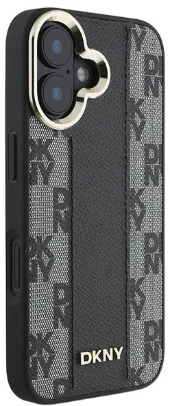 Etui DKNY Checkered Pattern Magsafe do Apple iPhone 16 Black (3666339333140) - obraz 4