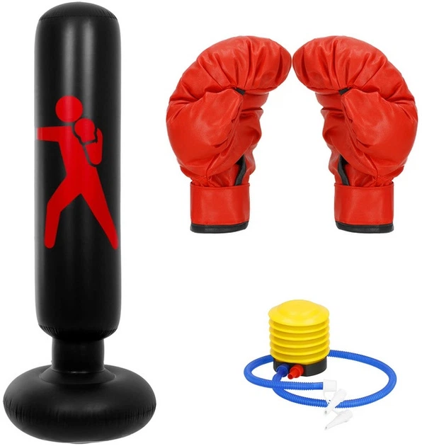 Zestaw do boksu Springos KG0004 z rękawicami bokserskimi (5907719452395) - obraz 1