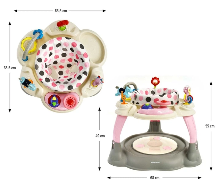 Wielofunkcyjne Centrum Aktywności Milly Mally Twist Pastel Dots (5907090700856) - obraz 7