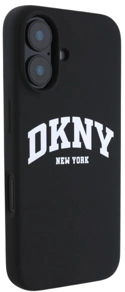 Etui DKNY Silicone White Printed Logo MagSafe do Apple iPhone 16 Black (3666339335106) - obraz 4