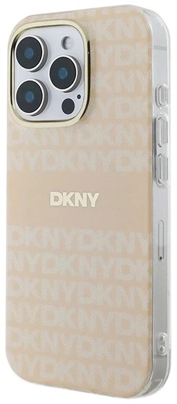 Etui DKNY Repeat Texture Pattern & Stripe MagSafe do Apple iPhone 16 Pro Max Pink (3666339335410) - obraz 2