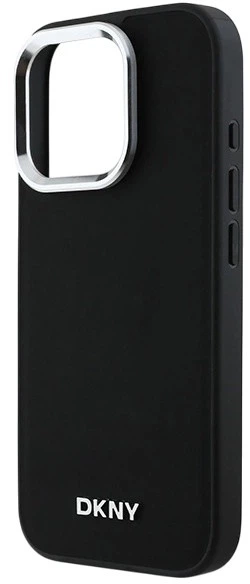 Etui DKNY Plain Silver Logo MagSafe do Apple iPhone 16 Pro Max Black (3666339333256) - obraz 5