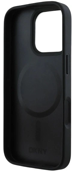 Etui DKNY Plain Silver Logo MagSafe do Apple iPhone 16 Pro Max Black (3666339333256) - obraz 6