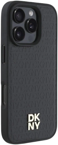 Etui DKNY Repeat Pattern Stack Logo MagSafe do Apple iPhone 16 Pro Max Black (3666339333652) - obraz 4