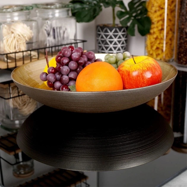 Miska Vilde szklana Złota 30 cm 2.2 l (8720573246705) - obraz 6