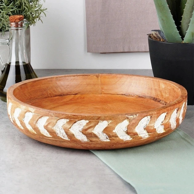 Миска дерев'яна Vilde Коричнева 30.5 см 2.5 л (8720573889483) - зображення 6