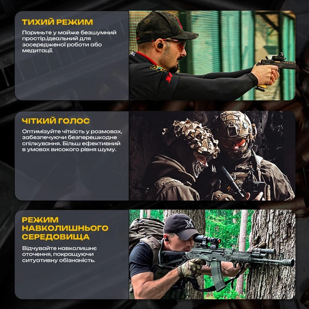 Активные защитные беруши Earmor M20T Pro (FG) Bluetooth 5.4 NRR 30 Olive (M20T-PRO-FG) - изображение 8