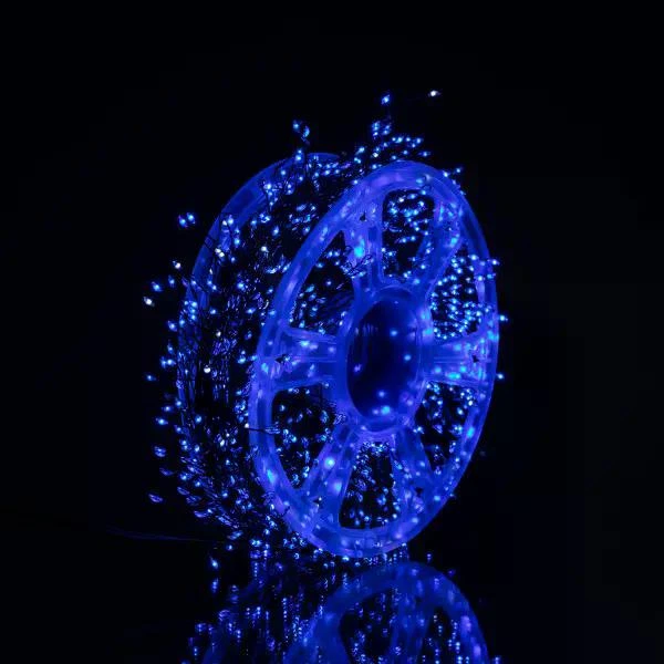 Гирлянда нитка Роса хвойная лапа 3000 LED длина 100 метров зеленая нить синий свет светодиодная гирлянда для улицы дома новогодний декор праздничное освещение - Фото 5 Гирлянда нитка Роса хвойная лапа 3000 LED длина 100 метров зеленая нить синий свет светодиодная гирлянда для улицы дома новогодний декор праздничное освещение - изображение 5