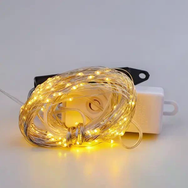 Гирлянда Конский хвост 600 LED 20 нитей длина 3 метра жёлтый теплый свет светодиодная гирлянда занавес для дома улицы праздничный новогодний декор - изображение 5
