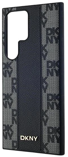 Etui DKNY Leather Checkered Mono Pattern MagSafe do Samsung Galaxy S24 Ultra Black (3666339276829) - obraz 5