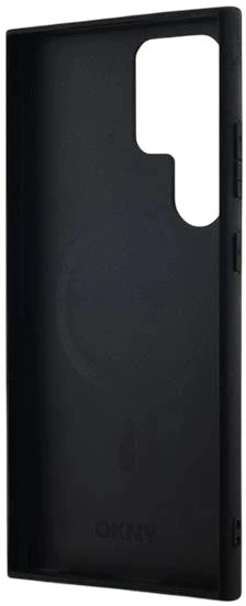 Etui DKNY Leather Checkered Mono Pattern MagSafe do Samsung Galaxy S24 Ultra Black (3666339276829) - obraz 6