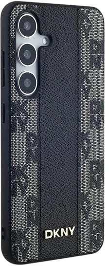 Etui DKNY Leather Checkered Mono Pattern MagSafe do Samsung Galaxy S24 Plus Black (3666339276812) - obraz 4