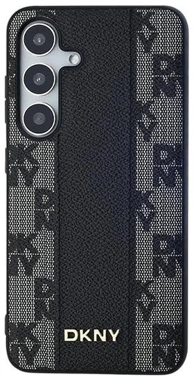 Etui DKNY Leather Checkered Mono Pattern MagSafe do Samsung Galaxy S24 Black (3666339276805) - obraz 3