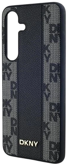 Etui DKNY Leather Checkered Mono Pattern MagSafe do Samsung Galaxy S24 Black (3666339276805) - obraz 5