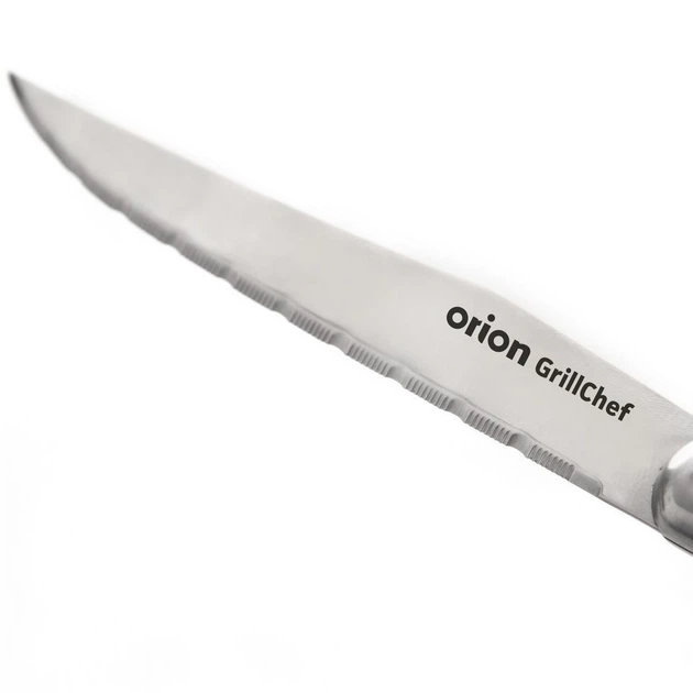 Zestaw sztućców Orion do steków i burgerów stalowe 2 elementy (8592381165451) - obraz 5