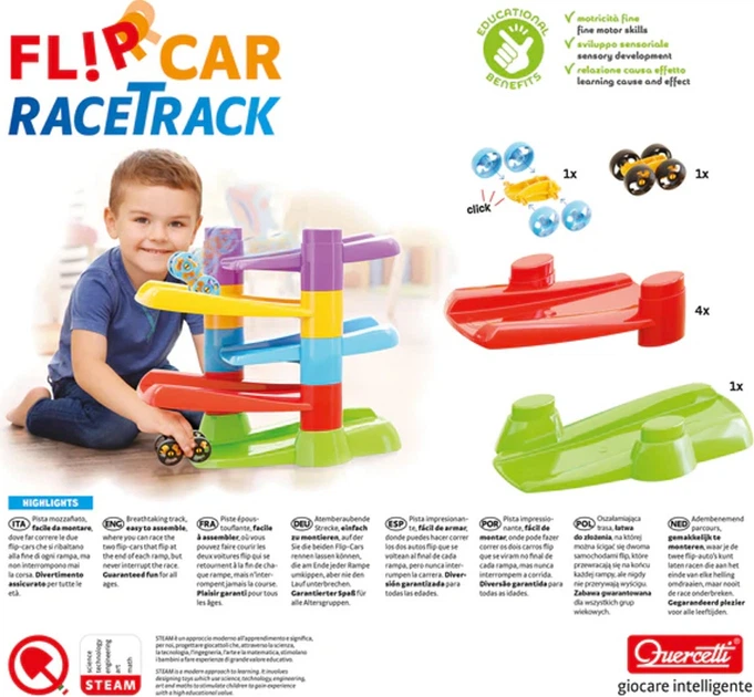 Автомобільний трек Quercetti з машинками Flip 06496 (8007905064962) - зображення 3