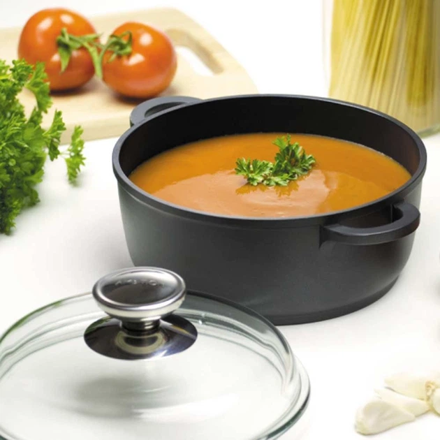 Каструля Ambition Taurus з кришкою Графітова 24 см 4.2 л (5904134841032) - зображення 2