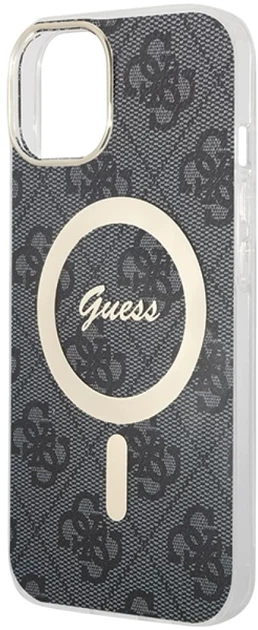 Панель Guess IML 4G MagSafe для Apple iPhone 15/14/13 Black (3666339194543) - зображення 4