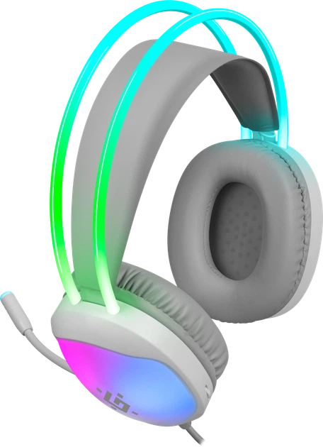 Наушники Defender Eclipse RGB White (4745091890722) - Фото 5 Наушники Defender Eclipse RGB White (4745091890722) - изображение 5