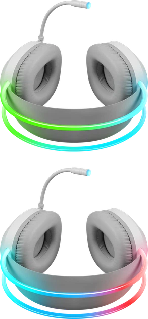 Наушники Defender Eclipse RGB White (4745091890722) - Фото 7 Наушники Defender Eclipse RGB White (4745091890722) - изображение 7