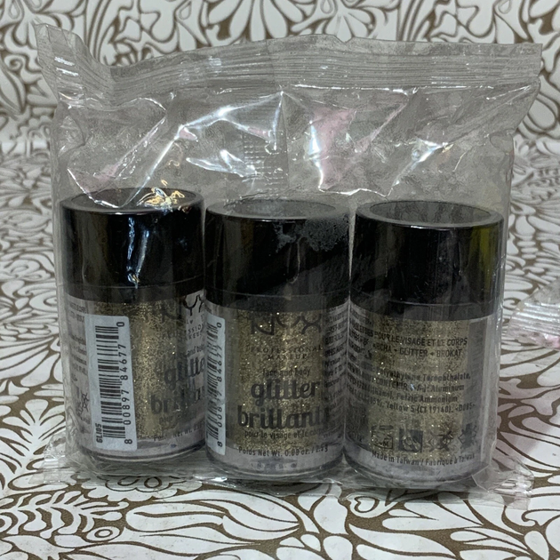 Глиттерная пудра для макияжа NYX Professional Glitter Gold GLI05 - изображение 6