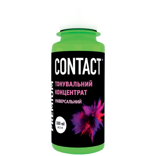 Колорант «CONTACT» 100мл Фисташковый - Фото 1 Колорант «CONTACT» 100мл Фисташковый - изображение 1